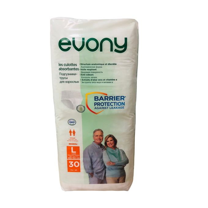 Evony: Paquet 30 couches culottes Adulte Large