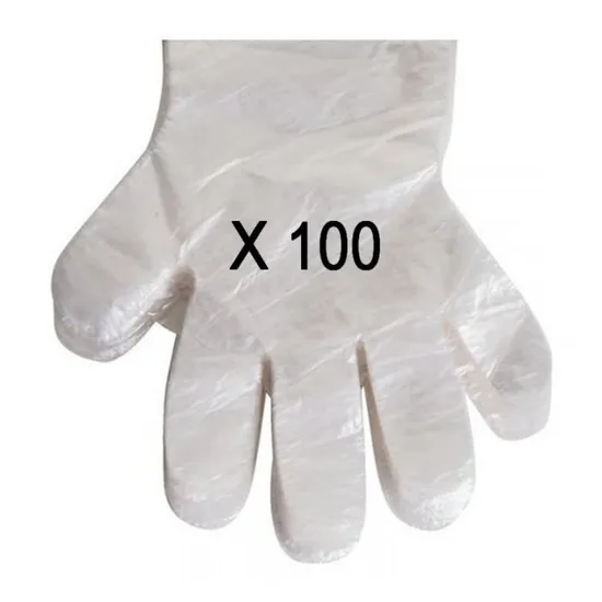 Gants latex poudré transparent T10 XL - 100 pièces